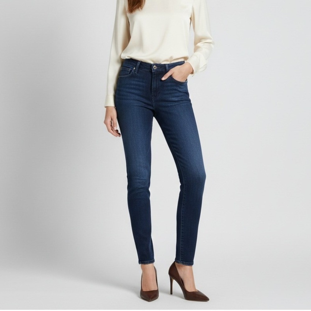 AG‎ Adriano Goldschmied The Prima Mid Rise Cigarette Jeans Dark Wash Size 27R
